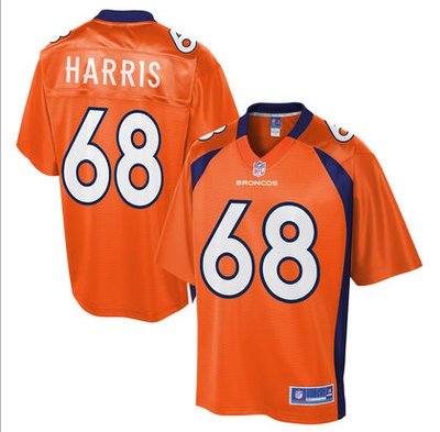 Denver Broncos # 68 Ryan Harris orange elite Jersey