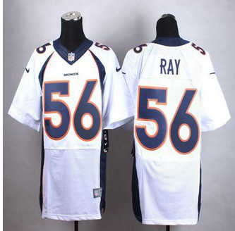 New Broncos #56 Shane Ray White Men's Stitched NFL New Elite Jersey