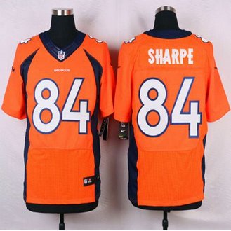 NEW Denver Broncos #84 Shannon Sharpe Orange Team Color Men's Stitched NFL Elite jersey