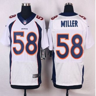 NEW Denver Broncos #58 Von Miller White Men's Stitched NFL New Elite Jersey