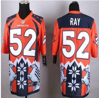 New Denver Broncos #52 Shane Ray Orange Men's Stitched NFL Elite Noble Fashion Jersey