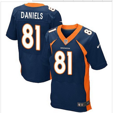 NEW Denver Broncos #81 Owen Daniels Navy Blue Alternate Men's Stitched NFL New Elite jersey NEW Denver Broncos #81 Owen Daniels Navy Blue Alternate Men's Stitched NFL New Elite jersey