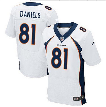 NEW Denver Broncos #81 Owen Daniels White Men's Stitched NFL New Elite Jersey NEW Denver Broncos #81 Owen Daniels White Men's Stitched NFL New Elite Jersey