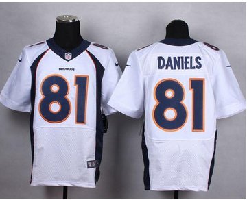 New Broncos #81 Owen Daniels White Men's Stitched NFL New Elite Jersey New Broncos #81 Owen Daniels White Men's Stitched NFL New Elite Jersey