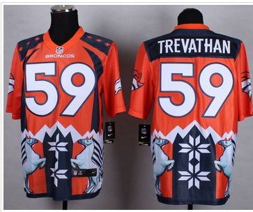 NEW Denver Broncos #59 Danny Trevathan Orange NFL Elite Noble Fashion Jersey
