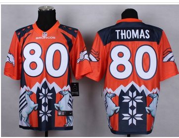 NEW Denver Broncos #80 Julius Thomas Orange NFL Elite Noble Fashion Jersey