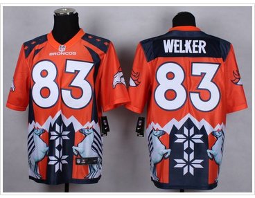 NEW Denver Broncos #83 Wes Welker Orange NFL Elite Noble Fashion Jersey