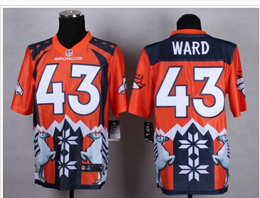 NEW Denver Broncos #43 T.J. Ward Orange NFL Elite Noble Fashion Jersey NEW Denver Broncos #43 T.J. Ward Orange NFL Elite Noble Fashion Jersey
