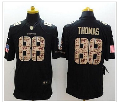 NEW Denver Broncos #88 Demaryius Thomas Black NFL Limited Salute to Service jersey
