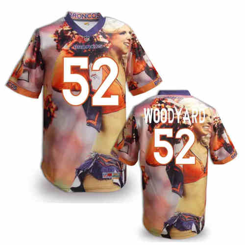 New Denver Broncos 52 Wesley Woodyard Team Color NFL Elite Fanatical Version Jerseys