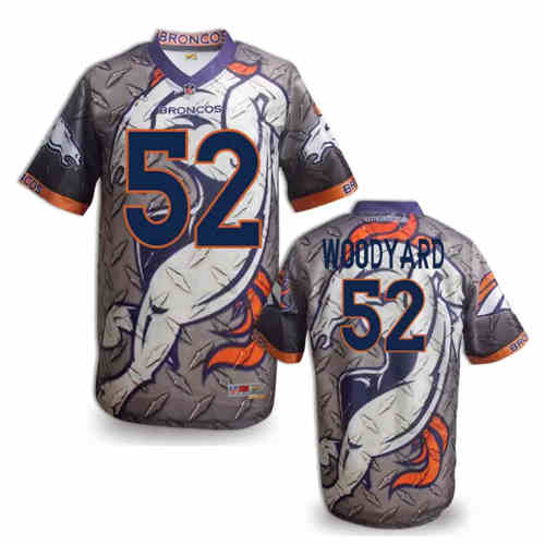 New Denver Broncos 52 Wesley Woodyard Team Color NFL Elite Fanatical Version Jersey