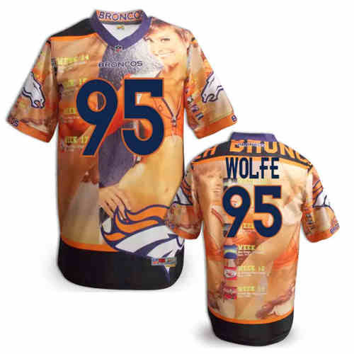 New Denver Broncos 95# Derek Wolfe Team Color NFL Elite Fanatical Version Jerseys New Denver Broncos 95# Derek Wolfe Team Color NFL Elite Fanatical Version Jerseys