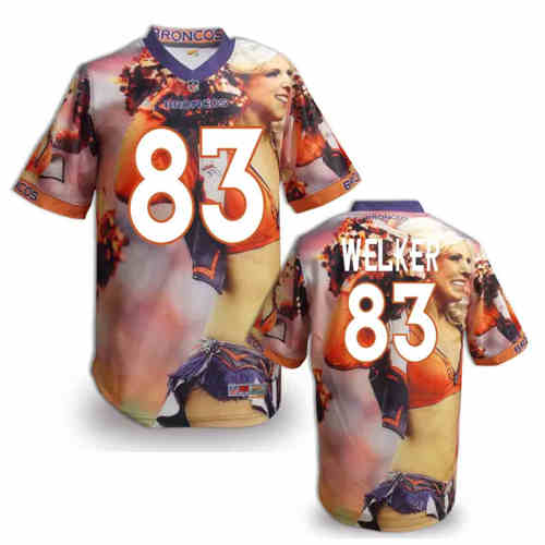 New Denver Broncos 83 Wes Welker Team Color NFL Elite Fanatical Version Jerseys