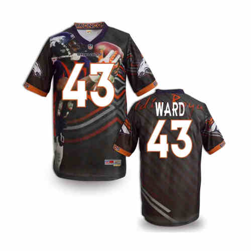New Denver Broncos 43# Ward Team Color NFL Elite Fanatical Version Jerseys