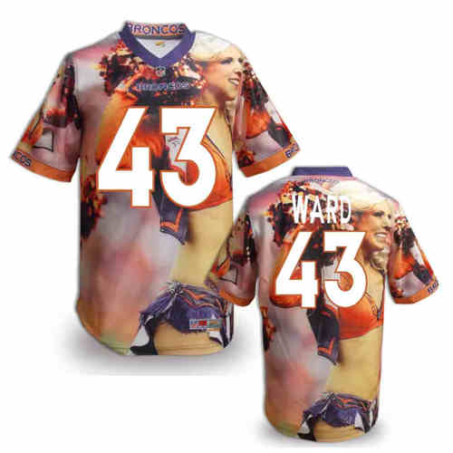 New Denver Broncos 43 Ward Team Color NFL Elite Fanatical Version Jerseys