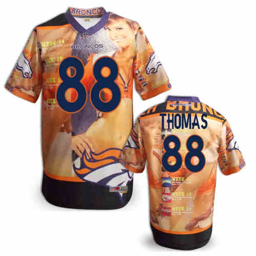 New Denver Broncos #88 Demaryius Thomas Team Color NFL Elite Fanatical Version Jerseys