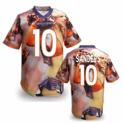 New Denver Broncos 10 Emmanuel Sanders Team Color NFL Elite Fanatical Version Jerseys