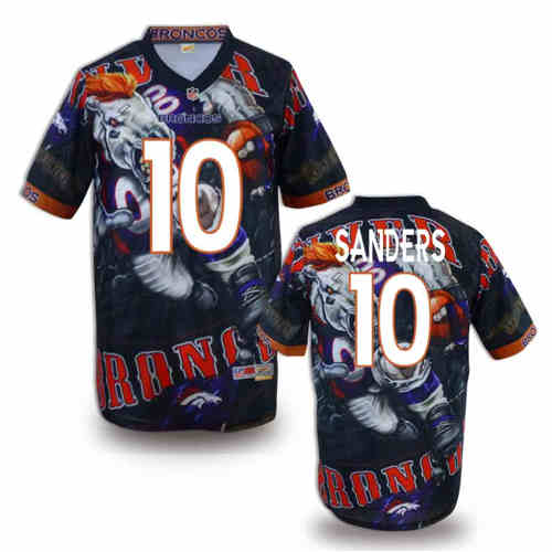 New Denver Broncos 10 Emmanuel Sanders Team Color Elite Fanatical Version Jerseys