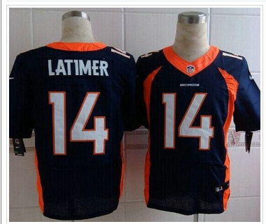 New Denver Broncos #14 Cody Latimer Navy Blue NFL New Elite Jersey