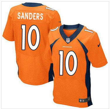 NEW Denver Broncos #10 Emmanuel Sanders Orange Team Color NFL New Elite Jersey