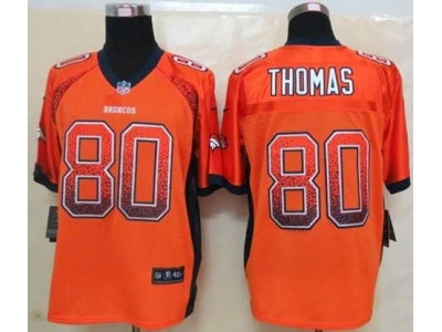 NEW jerseys denver broncos #80 thomas orange(Elite drift fashion)