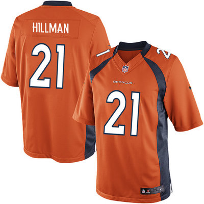 Men's Nike Denver Broncos #21 Ronnie Hillman Limited Orange Team Color NFL Jersey