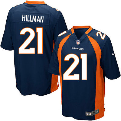 Men's Nike Denver Broncos #21 Ronnie Hillman Game Navy Blue Alternate NFL Jersey