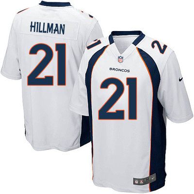Men's Nike Denver Broncos #21 Ronnie Hillman Game White NFL Jersey