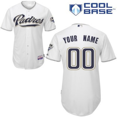 Customized San Diego Padres Jersey White Home Cool Base Baseball Jersey