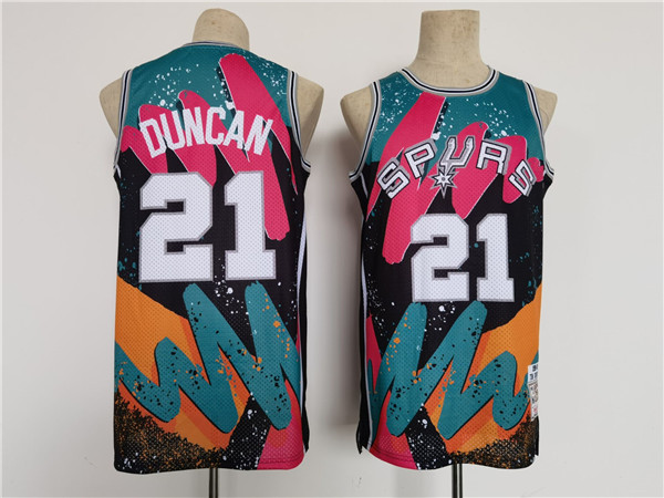 Men's San Antonio Spurs #21 Tim Duncan Throwback Basketball Jersey Men's San Antonio Spurs #21 Tim Duncan Throwback Basketball Jersey