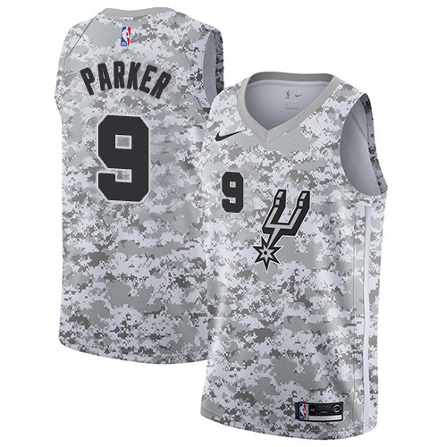 Spurs #9 Tony Parker White Camo Basketball Swingman Earned Edition Jersey Spurs #9 Tony Parker White Camo Basketball Swingman Earned Edition Jersey