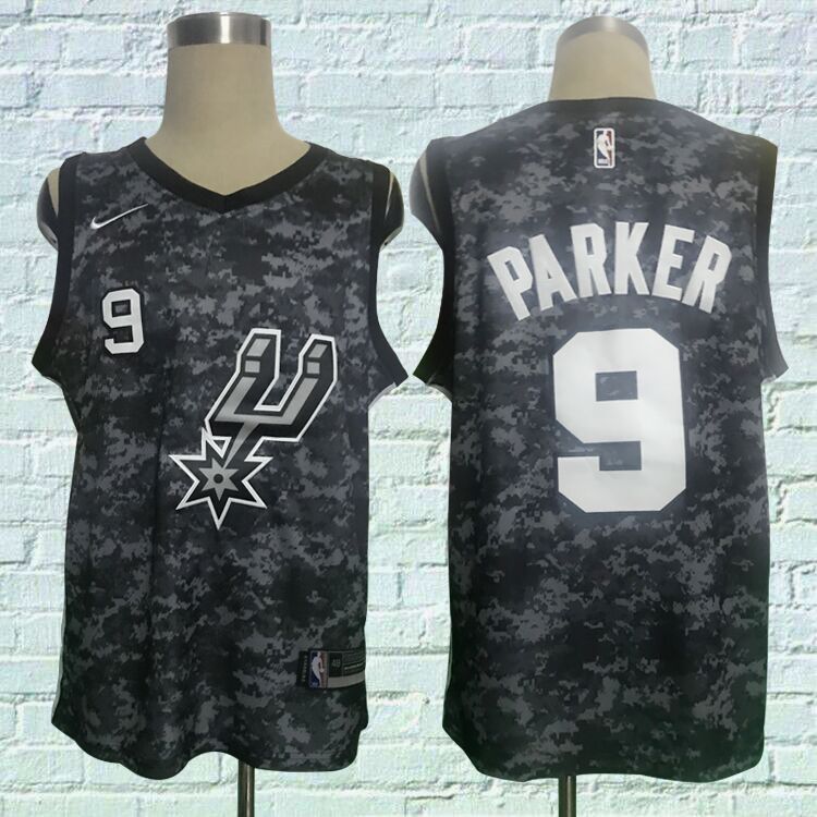 Nike Spurs #9 Tony Parker Camo NBA Swingman City Edition Jersey