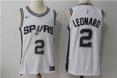 Nike Spurs #2 Kawhi Leonard White Stitched NBA Jersey