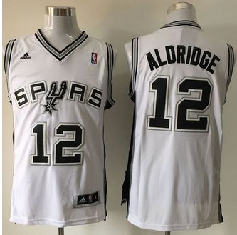 San Antonio Spurs #12 LaMarcus Aldridge White Home Stitched NBA Jersey San Antonio Spurs #12 LaMarcus Aldridge White Home Stitched NBA Jersey