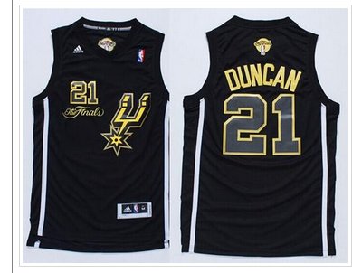 San Antonio Spurs #21 Tim Duncan Black(Gold No.) Champions Stitched NBA Jersey San Antonio Spurs #21 Tim Duncan Black(Gold No.) Champions Stitched NBA Jersey