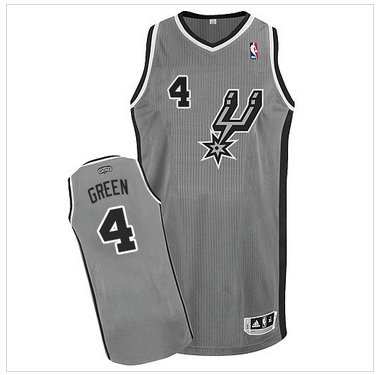 San Antonio Spurs #4 Danny Green Grey Alternate NBA Jersey