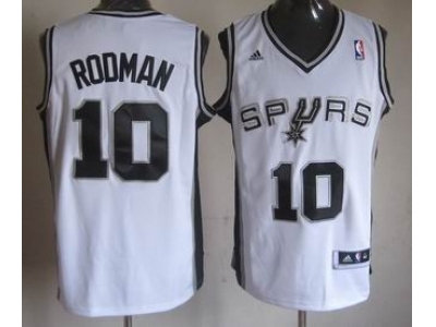 nba san antonio spurs #10 rodman white(revolution 30 swingman) nba san antonio spurs #10 rodman white(revolution 30 swingman)