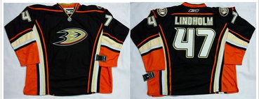 Anaheim Ducks #47 Hampus Lindholm Black Home Stitched NHL Jersey
