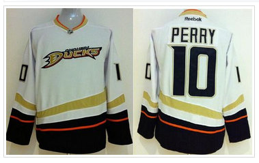 Anaheim Ducks #10 Corey Perry White Stitched NHL Jersey