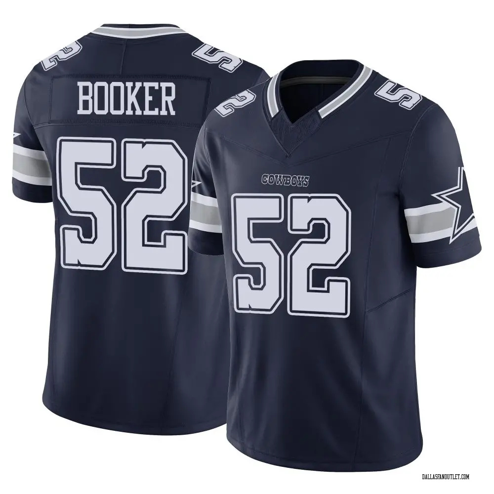 Men's Dallas Cowboys #52 Tyler Booker Navy 2025 F.U.S.E Vapor Untouchable Limited Stitched Football Jersey