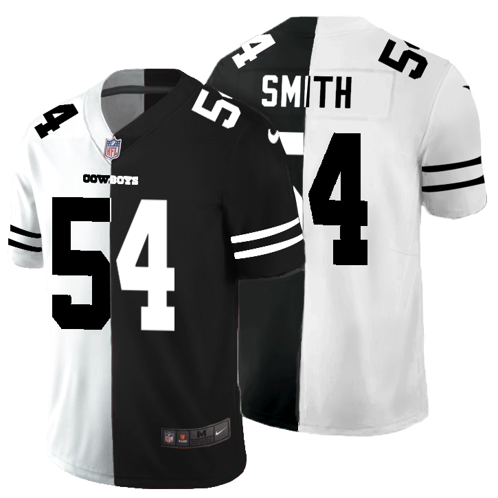 Dallas Cowboys #54 Jaylon Smith Men's Black V White Peace Split Nike Vapor Untouchable Limited NFL Jersey Dallas Cowboys #54 Jaylon Smith Men's Black V White Peace Split Nike Vapor Untouchable Limited NFL Jersey