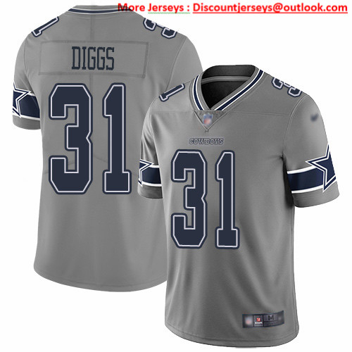 Nike Cowboys #31 Trevon Diggs Gray Men's Stitched NFL Limited Inverted Legend Jersey