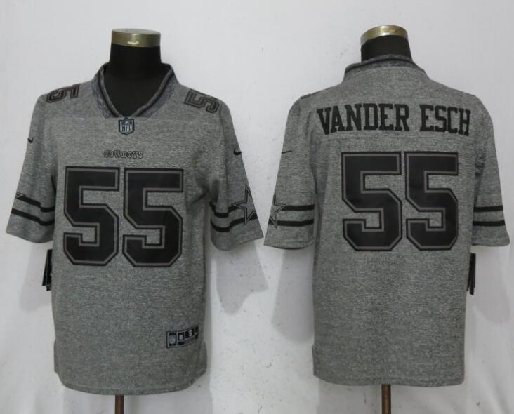 Nike Cowboys #55 Leighton Vander Esch Gray Gridiron Gray Vapor Untouchable Limited Jersey