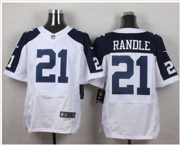 Nike Dallas Cowboys #21 Joseph Randle White Thanksgiving Throwback Men's Stitched NFL Elite Jersey Nike Dallas Cowboys #21 Joseph Randle White Thanksgiving Throwback Men's Stitched NFL Elite Jersey