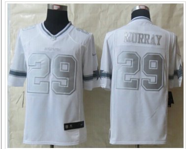 NEW Dallas Cowboys #29 Murray White NFL Limited Platinum Jersey