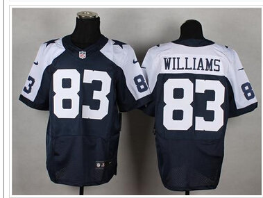 NEW Dallas Cowboys #83 Terrance Williams Navy Blue Thanksgiving Throwback NFL Elite Jersey