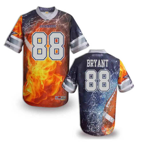 New Dallas Cowboys 88# Dez Bryant Team Color NFL Elite Fanatical Version Jerseys