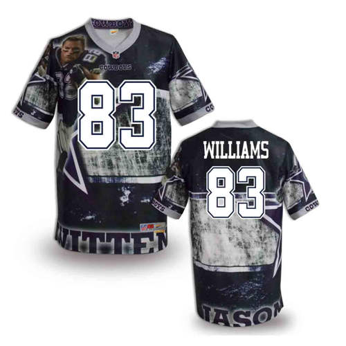 New Dallas Cowboys 83# Williams Team Color NFL Elite Fanatical Version Jerseys