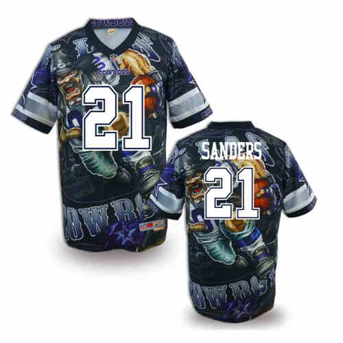 New Dallas Cowboys 21 Deion Sanders Team Color Elite Fanatical Version Jerseys