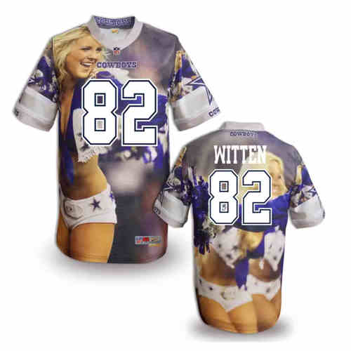 New Dallas Cowboys 82 Jason Witten Color NFL Elite Fanatical Version Jerseys